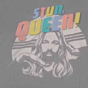 J.V.N. Stun Queen Queer Eye Jonathan Van Ness Thirt  Slate Blue Size 2XL